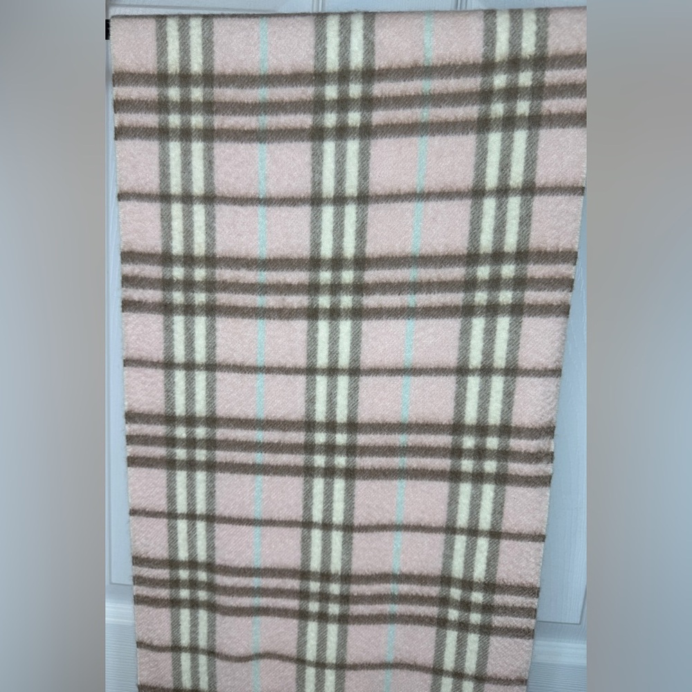 Burberry Cashmere Pink, Tan, Brown Scarf - Picture 6 of 8